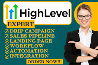 gohighlevel sales funnel website ghl landing page website n8n integration expert