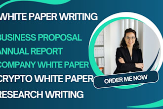 be your professional white paper writer research and write best white paper