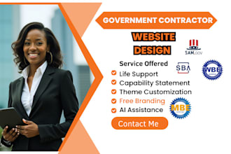 do contractor website design to win government contract sam gov, bid proposal