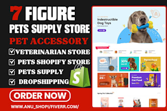 design shopify pet store, pet supplies dropshipping store, pet toy accessories