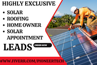 generate solar leads roofing solar appointment homeowners construction leads
