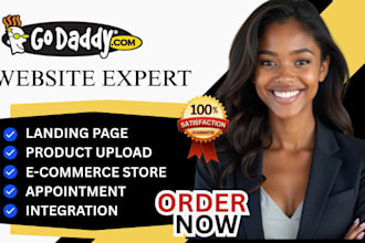 develop godaddy website redesign godaddy website design