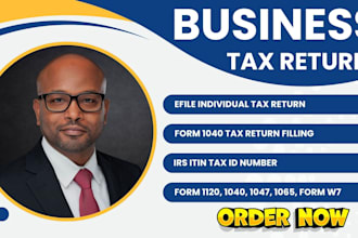 handle US tax filing for individual and business income tax return 1120, 1040