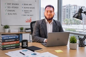 write your blog post and content