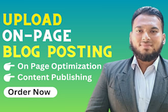 write your blog post and content