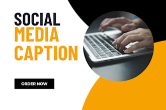 write your social media captions