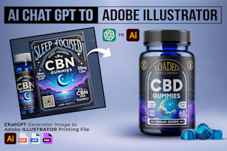 transform ai images into print ready packaging box and label design files