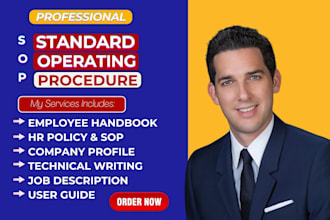 business sop, HR policies, KPI and employee handbook