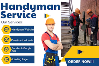 generate quality handyman leads handyman website hvac leads construction leads