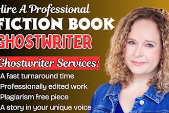 ghostwrite fiction story, children novel ghostwriter, science fiction ebook edit
