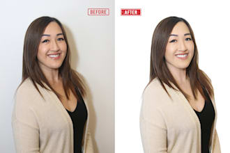 retouch your portrait and headshot with a natural finish