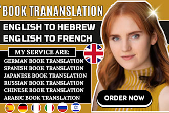 translate french to english to hebrew chinese japanese and german translation