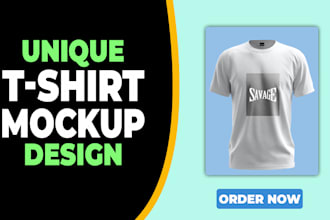 create unique t shirt mockup design for amazon ebay