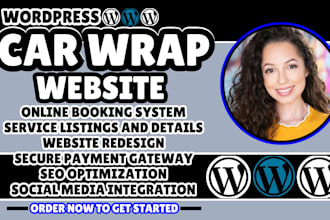 car wrap website wordpress car wrap website redesign car wrap landing page