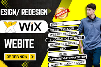 redesign or design your business wix website or wix editor x