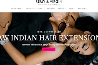 design hair extension shopify store hairspray store spa therapies website