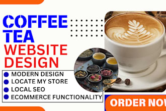 design coffee tea beverage matcha herbal tea website