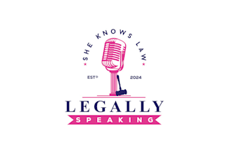 do podcast law firm speaker microphone logo design