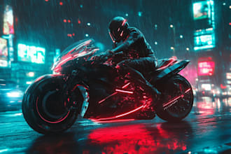 do a illustrate cyberpunk art
