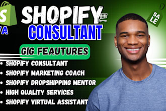 be your shopify consultant dropshipping coach store manager
