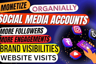 grow your facebook and instagram organically and with targeted ads