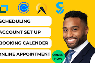 setup simplybook me, acuity scheduling, calendly, vagaro , appointment booking