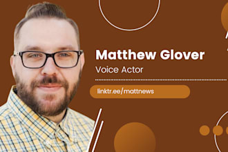 be your commercial and character american voice over actor