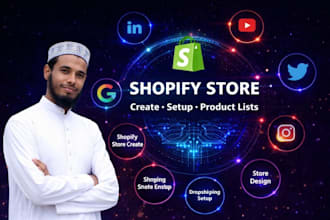 professional shopify store set up cross listing