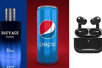 design  3d product mockups and render