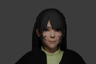 create stylized 3d characters in blender