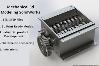 mechanical 3d modeling solidworks stl files for 3d printing 3d rendering
