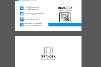 do creative and unique business card and logo design
