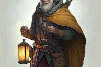 design a dnd character art and dnd character art