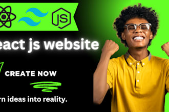 create react website react js tailwind css with material ui