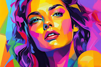 make a beautiful wpap pop art portrait