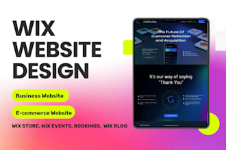 design wix ecommerce website or redesign wix website