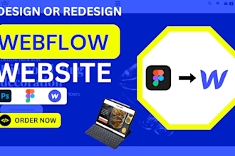 design, redesign, update or fix webflow website, convert your figma to webflow