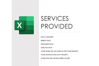 clean, format, merge, split excel data