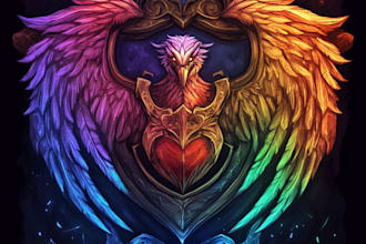 make a fantasy, whimsical and disney style for and logo