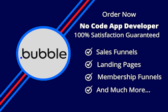 build web apps, websites, and marketplaces using bubble io