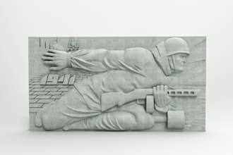 design 3d bas relief, pendant, wall plaque decor, laser engarving,token logo,cnc