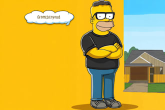 draw simpsonized yellow character from your photo