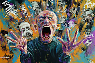do illustration expresionism art, graffity, abstract