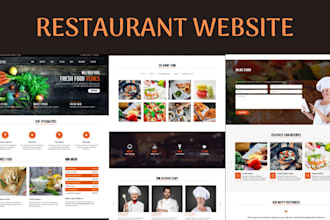 design restaurant website with online food ordering system