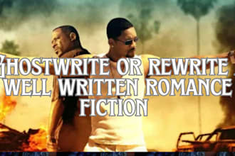 ghostwrite or rewrite an epic thriller story