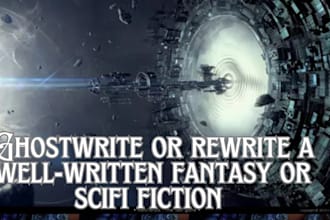 ghostwrite or rewrite scifi or fantasy story