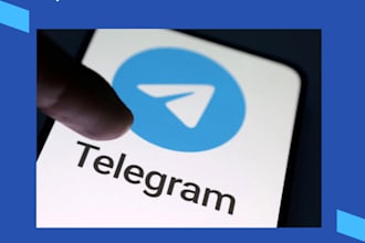 be your telegram moderator or telegram community manager