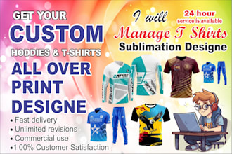 do all over sublimation t shirts hoodies, and sport jerseys