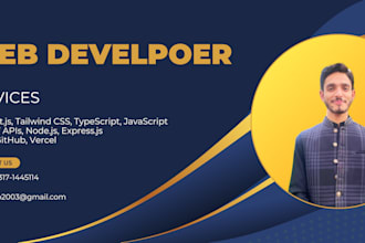 do website development as full stack web developer, front end, backend developer