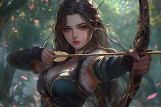 create fantasy character artwork